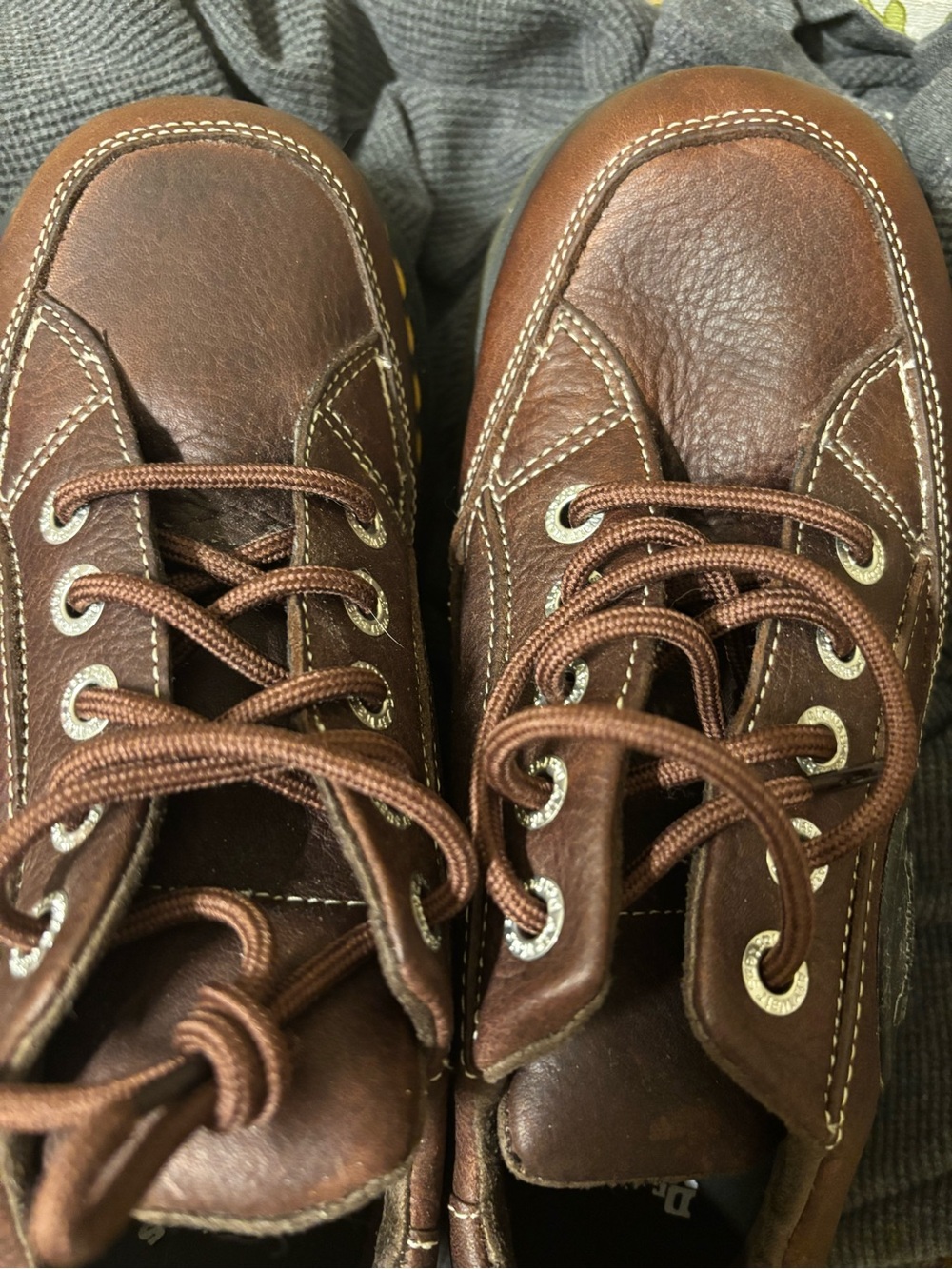 Dr. Martens Buzz 5- Eye Platform Brown Leather Lace-Up Shoe - Picture 6 of 6
